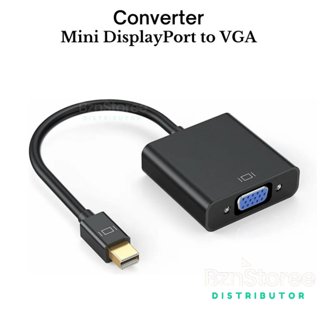Adapter Converter Mini DisplayPort (mDP) to VGA / Mini DP to VGA