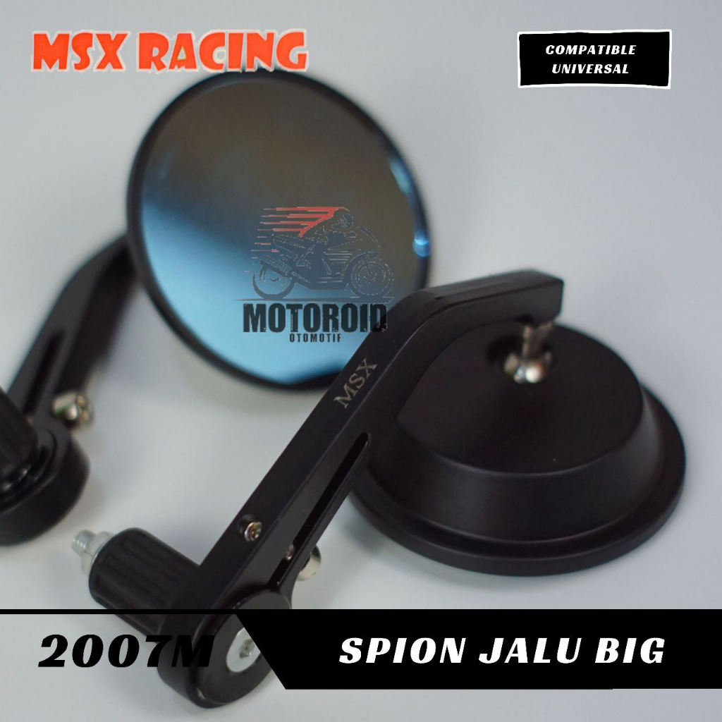 SPION JALU BULAT BIG BAR END VARIO VESPA BEAT AEROX NINJA SCOOPY CBR MIO FINO UNIVERSAL