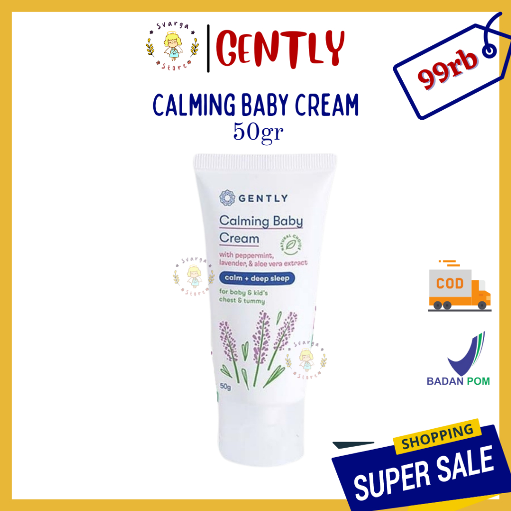 50 gram Gently Calming Baby Cream | Krim Penghangat dan Pereda Kolik Bayi