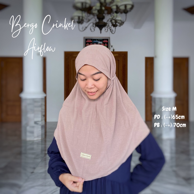 BERGO Maryam Tali CRINCKLE AIRFLOW SIZE M