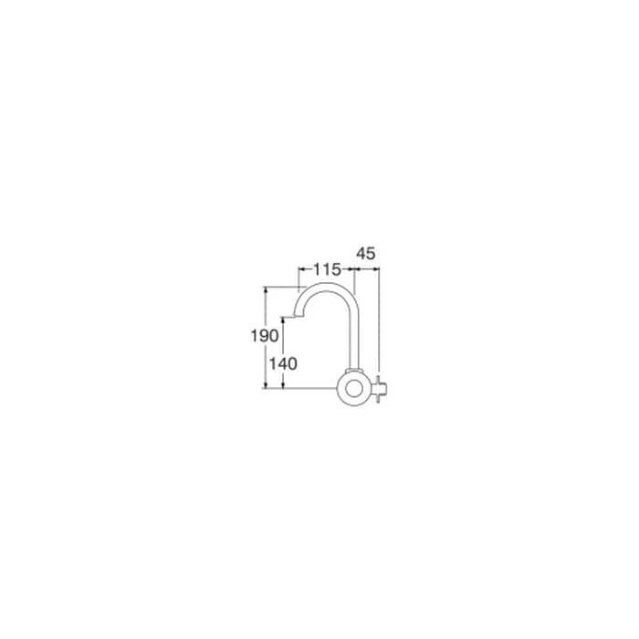 San-Ei Kran Dapur - Kran angsa - Swinging sink tap A 26 JC