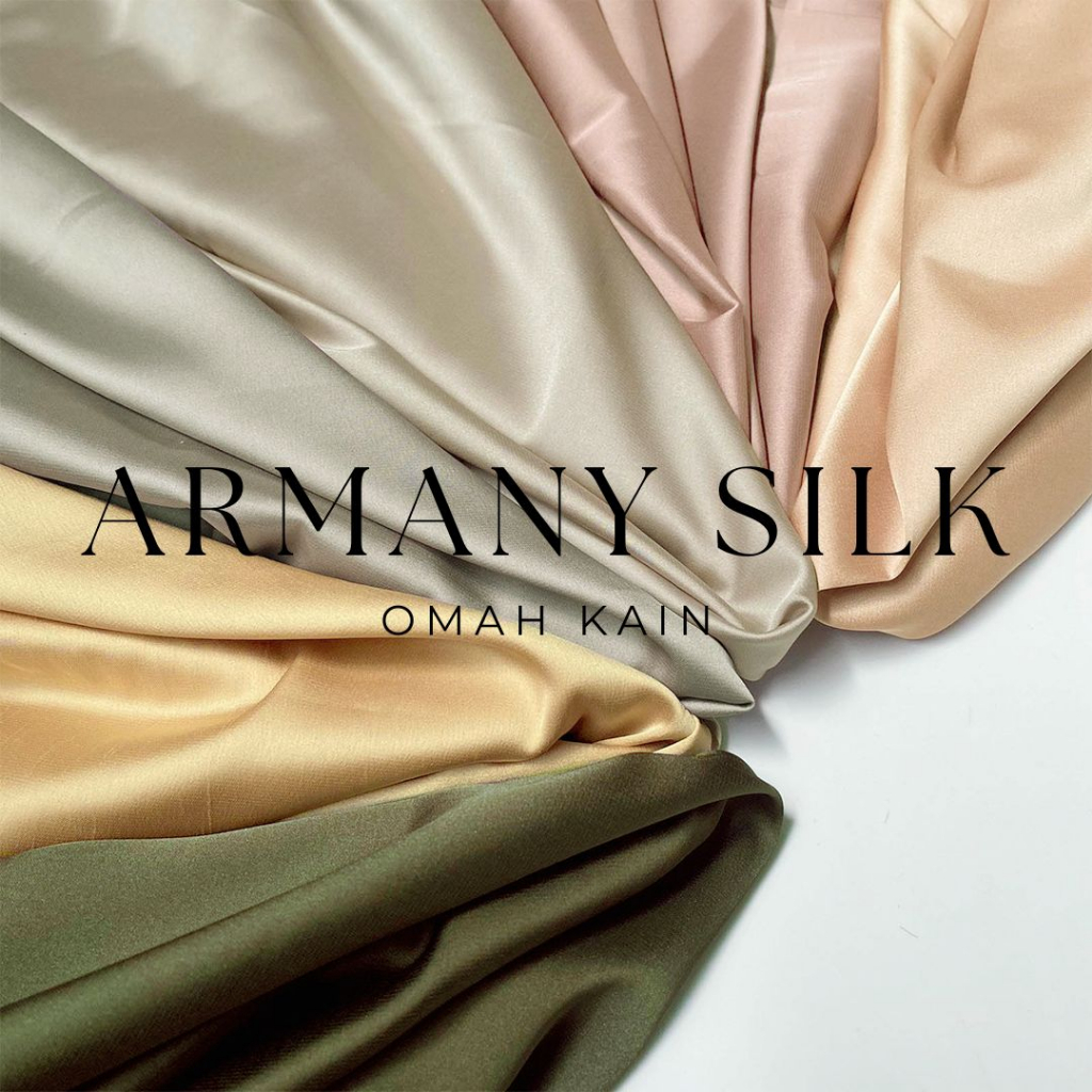 KAIN ARMANI SILK PREMIUM (Grade A, Stretch, Adem dan Mewah)