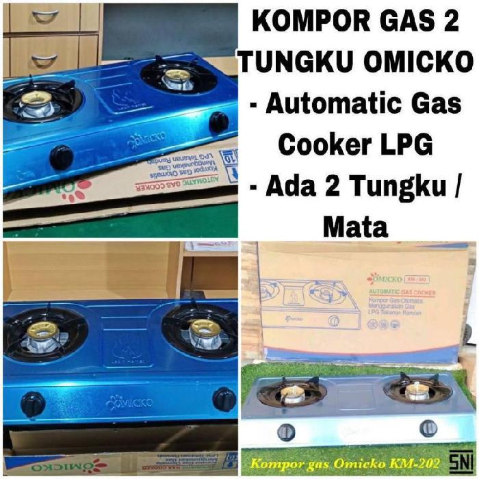 KOMPOR GAS MURAH 1 TUNGKU / 2 TUNGKU INHOME - OMICKO