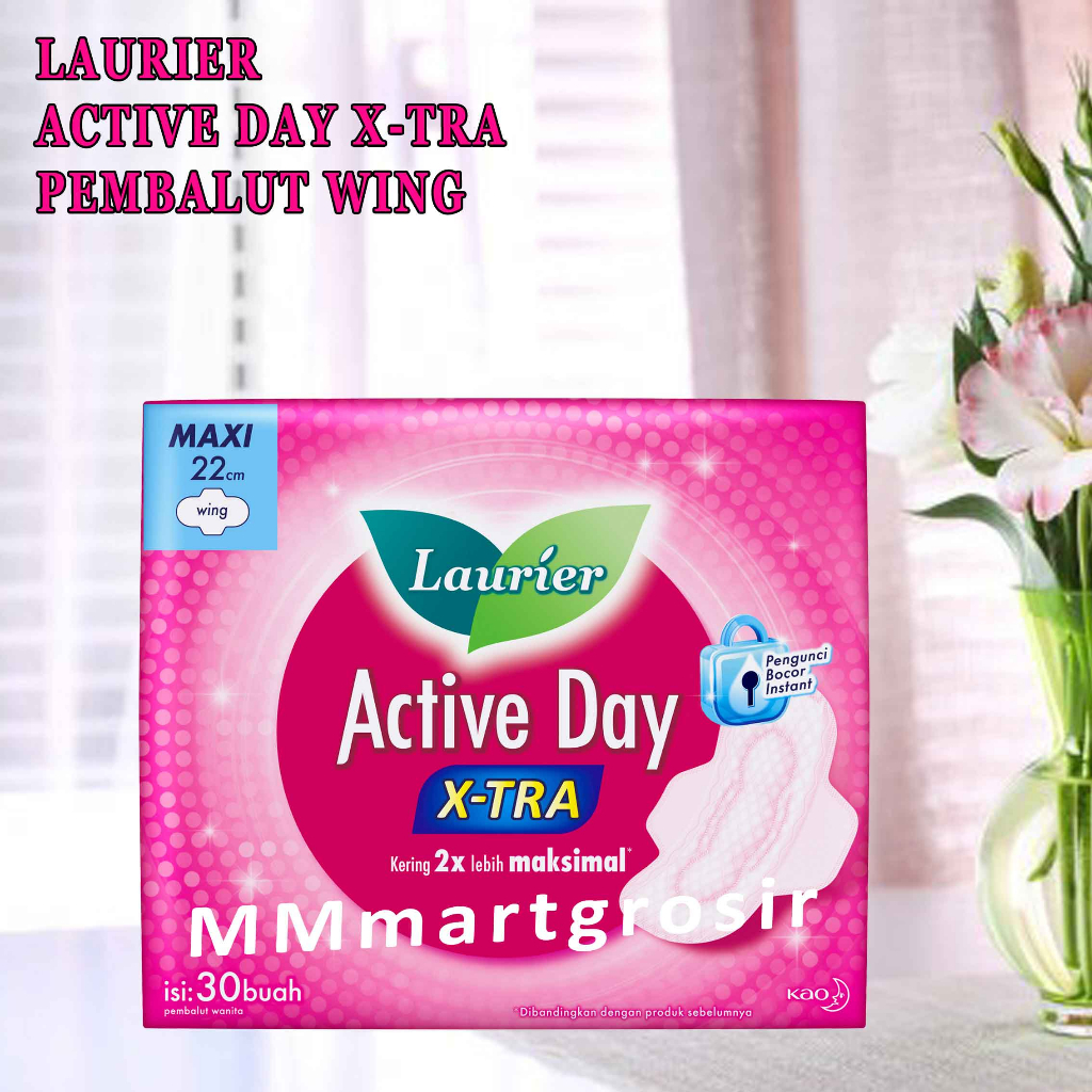 Pembalut / Laurier / Active day / 30 buah / Wing