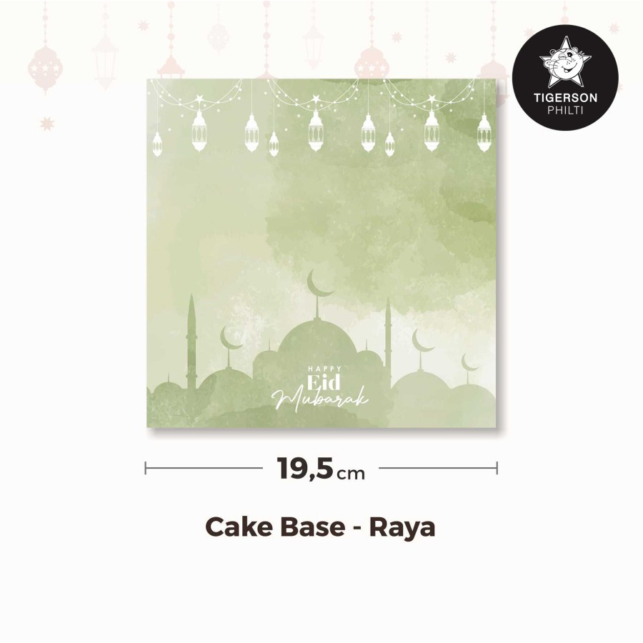 Cake Board Base Edisi Lebaran - Raya 25x25