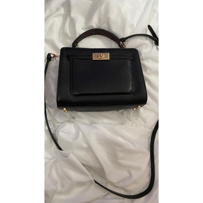 Preloved Mini Lane Top Handle Coach Bag