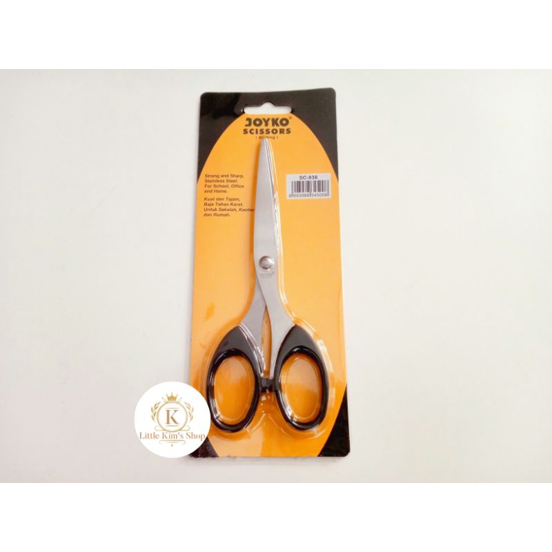 

Gunting Ukuran Sedang JYK SC-838 / JYK Scissors / Strong and Sharp / Alat Tulis Sekolah / School Stuff / Little Kim's Shop