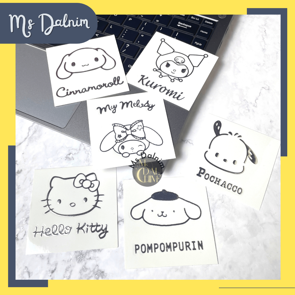 

Stiker Sanrio Waterproof Aesthetic PVC Anti Air Korea Cute Deco Sticker Lucu Dekorasi Journal Jurnal Diary Bujo Photocard PC Kuromi Cinnamoroll HK Melody Decor HP Laptop Gelas Kpop Toploader Cahol Kawaii DIY Planner Scrapbook Craft [ST156]