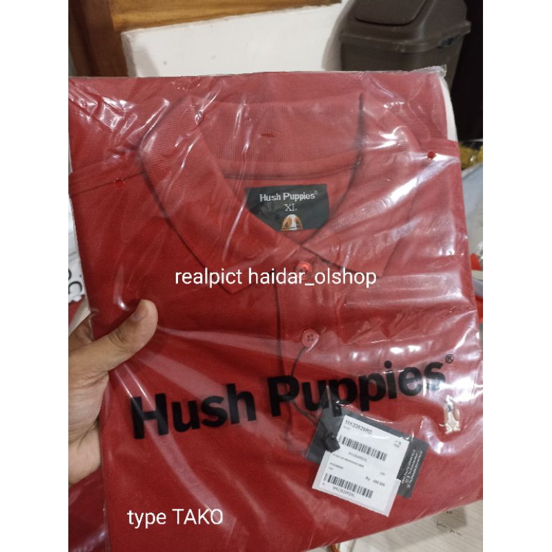 Original Hush Puppies Kaos Polo shirt Pria Tako Faldo Tango Ready