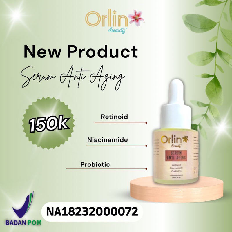 TERLARIS ! SERUM FLEK ORLIN / SERUM GLOW EXTRA ORLIN BEAUTY / SERUM FLEK / SERUM ANTI AGING ORLIN BEAUTY / MEMUDARKAN FLEK TEBAL DAN MEMUDARKAN BEKAS JERAWAT / ORLIN BEAUTY SKINCARE