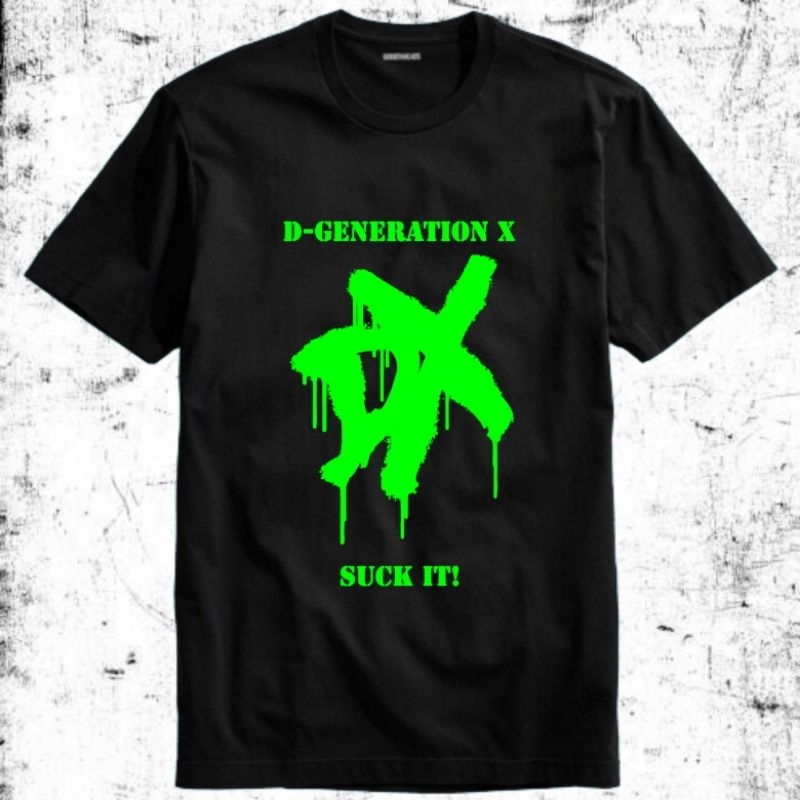 Kaos Baju Tshirt Pria Laki Cowok Cewek Perempuan Unisex Wwe Raw Triple H Shawn Michael DX Generation