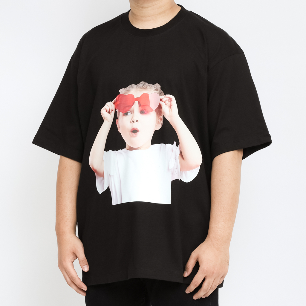 ADLV. Baby Face Sunglasses Boy Tee Black