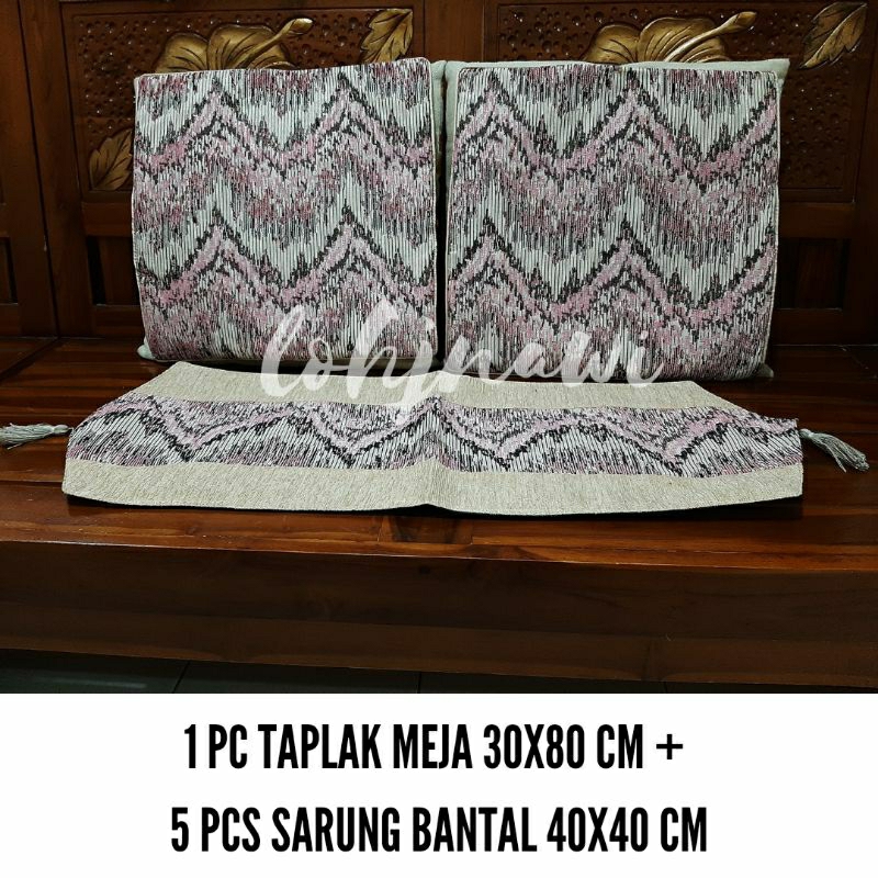 Setelan Taplak Sarung Bantal Sofa Taplak Meja Set Sarung Bantal Sofa Set Shabby Chic European Style