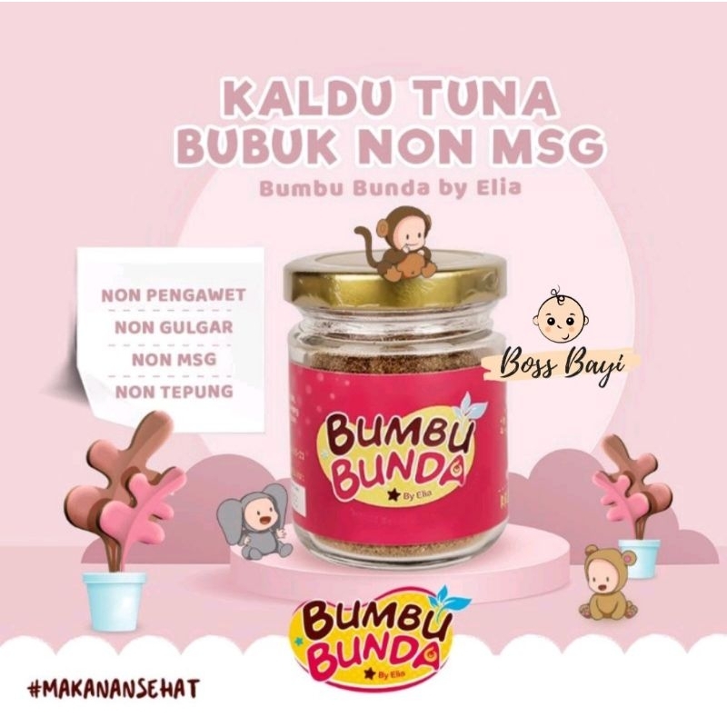 BUMBU BUNDA by Elia - Kaldu Bubuk MPASI Ayam Kampung/Sapi/Jamur/Tuna/Salmon Non MSG