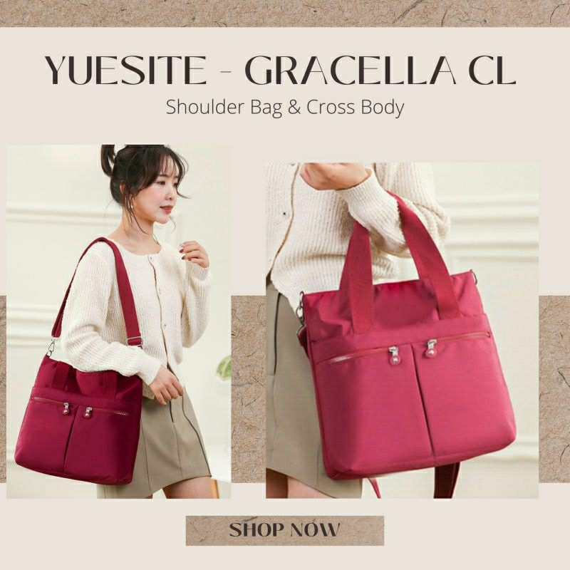 TAS YUESITE GRACELLA FASHION WANITA SHOULDERS BAG SELEMPANG CYUTEBAGS