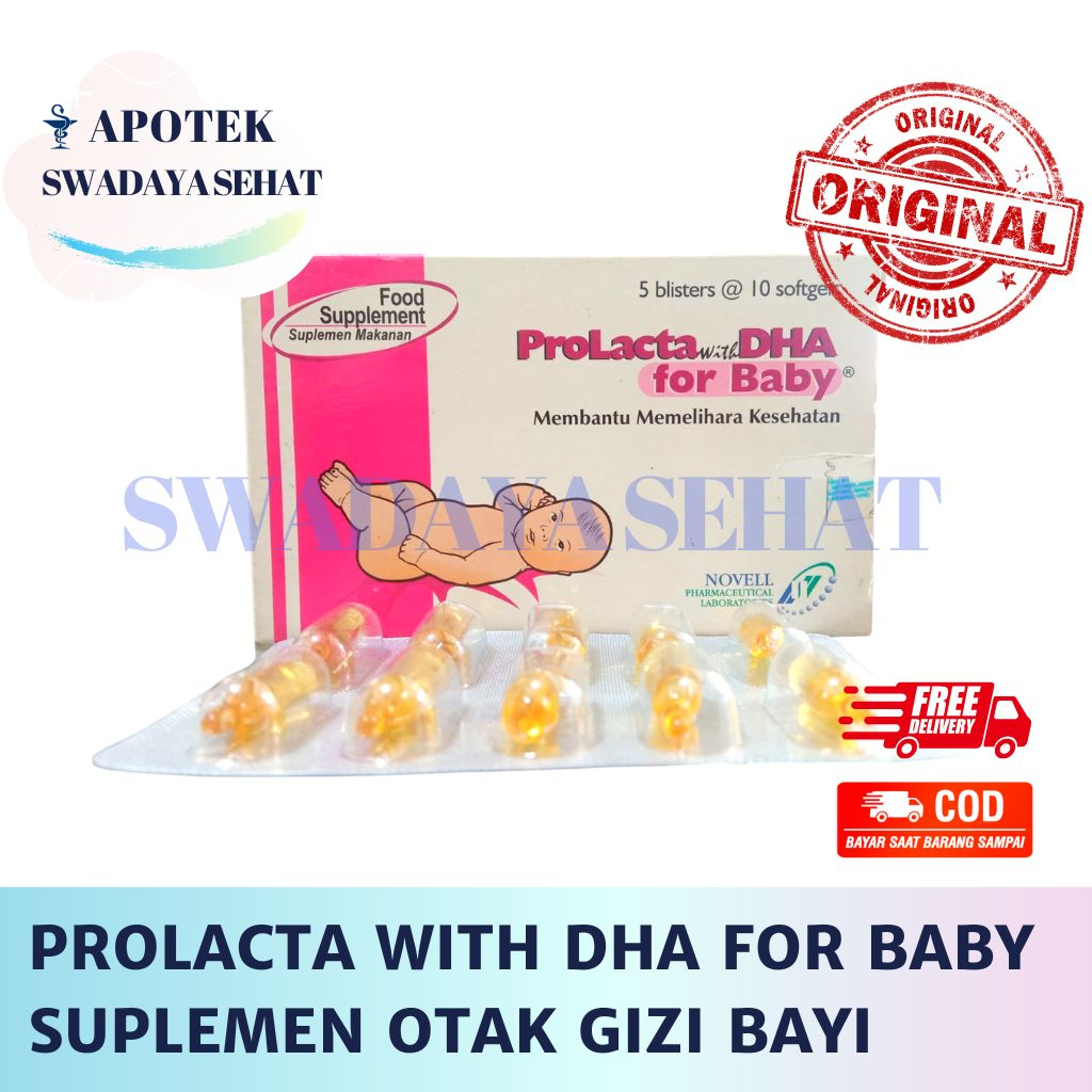 PROLACTA DHA FOR BABY SOFT GEL - Suplemen Otak Multivitamin Bayi Baby EPA Gizi