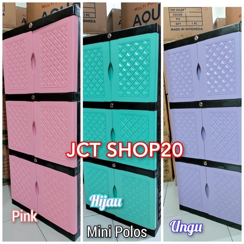 LEMARI PLASTIK AQUOSE , QUEEN , DIVA MINI  S3 40X50X100CM