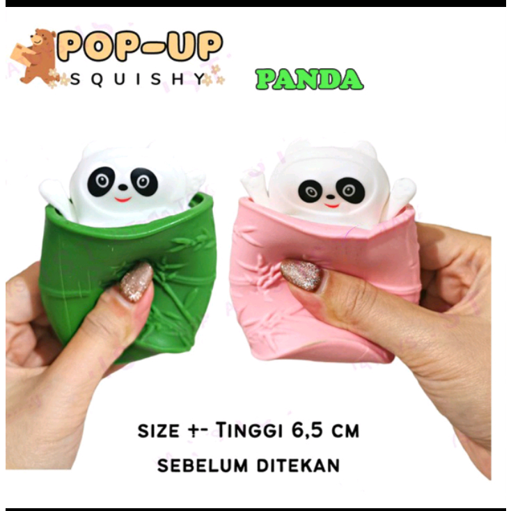 Grosir!!!Squishy Panda Pencet Animal In Cup Lusinan Isi 12 Pcs Murah
