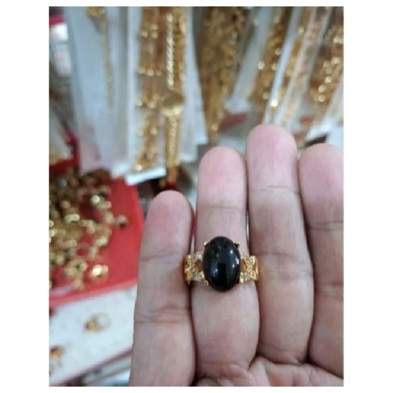 Cincin Giok Batu Hitam Best Seller
