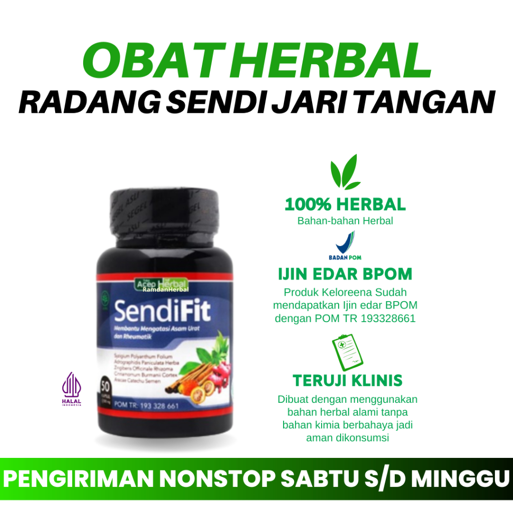Obat Radang Sendi Jari Tangan Osteoarthritis Sakit Nyeri Jari Tangan SendiFit Original