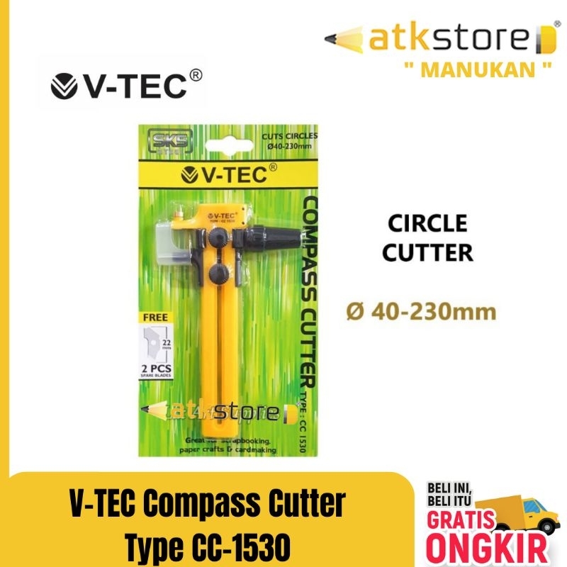 

V-tec Compass Cutter CC 1530 - Pemotong Kompas Lingkaran