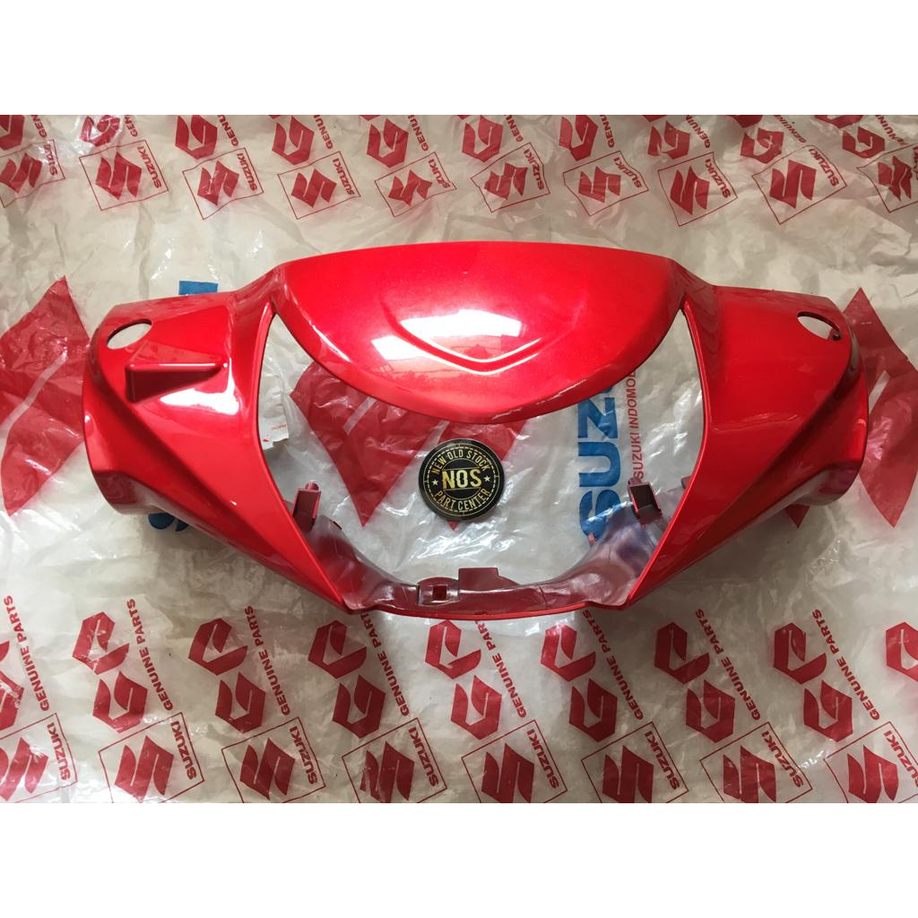 COVER BATOK LAMPU DEPAN SPIN 125 NEW MERAH MARRON MARUN BARANG BARU DAN ASLI