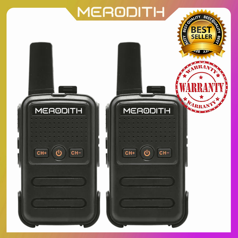 {2PCS}HT MERODITH C50/C56 HT Mini Wln Two-Way Radio Walkie Talkie  sipil daya tinggi walkie-talkie genggam luar ruangan mesin kecil ultra-tipis