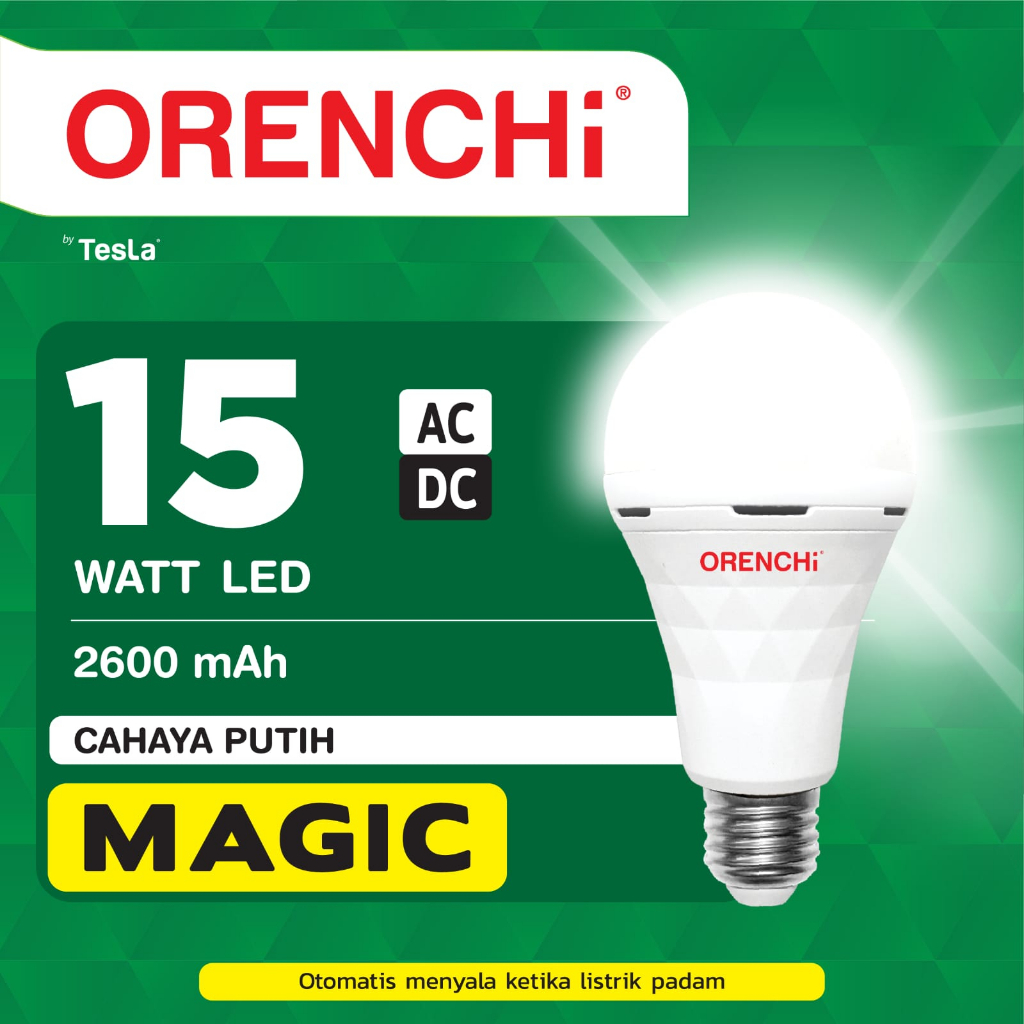 Orenchi Bohlam Emergency 10 15 20 Watt Orenchi Magic Bulb Murah &amp; Terang SNI