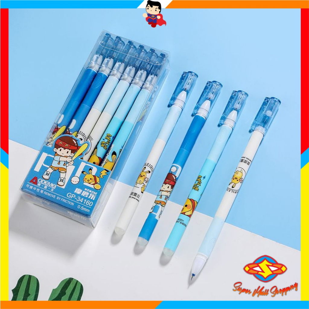 

SMS Pulpel Gel 0.5mm 1 Pcs Erasable Gel Pen Bolpoin Tinta Gel Cair Bisa Dihapus Pena Aesthetic Edition Karakter Kartun Import