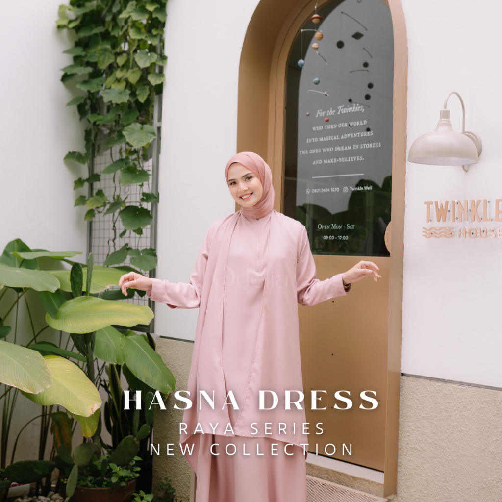 HASNA DRESS (FREE ELIAH HIJAB) - ODELIA HIJAB