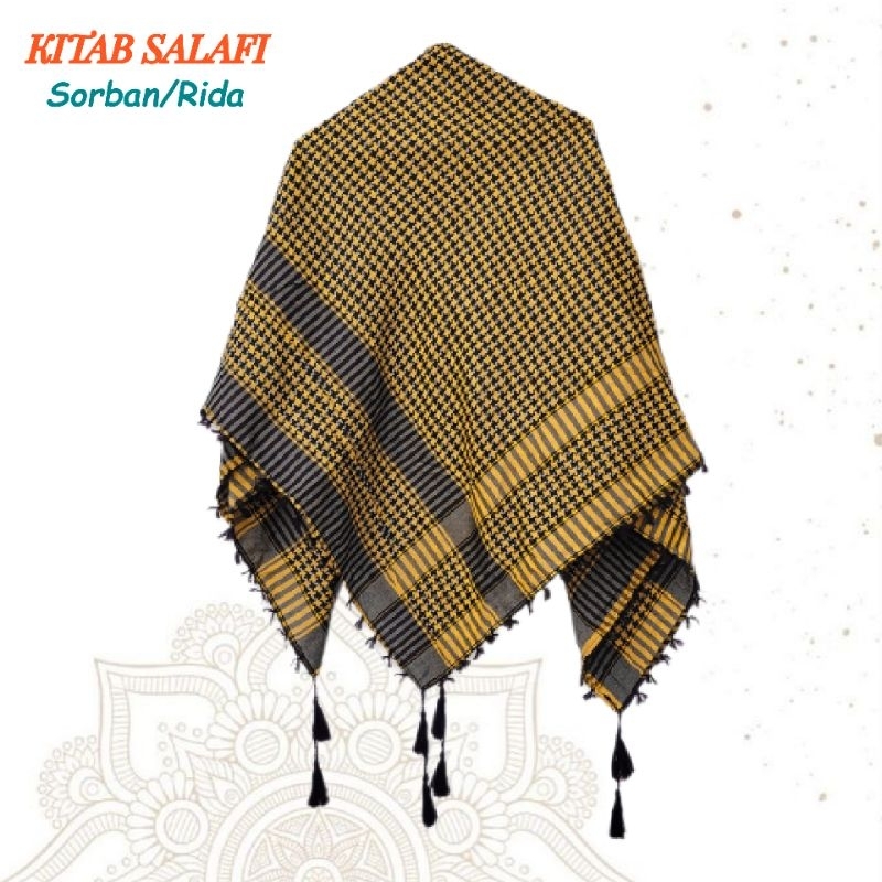 Sorban Basic Kuning Hitam Rumbai Sorban Kuning Basic Hitam Rumbai Rida Kuning Basic Hitam Rumbay