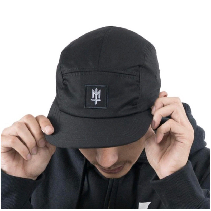 TOPI 5 PANEL MATERNAL DISASTER HITAM PACT WOVEN