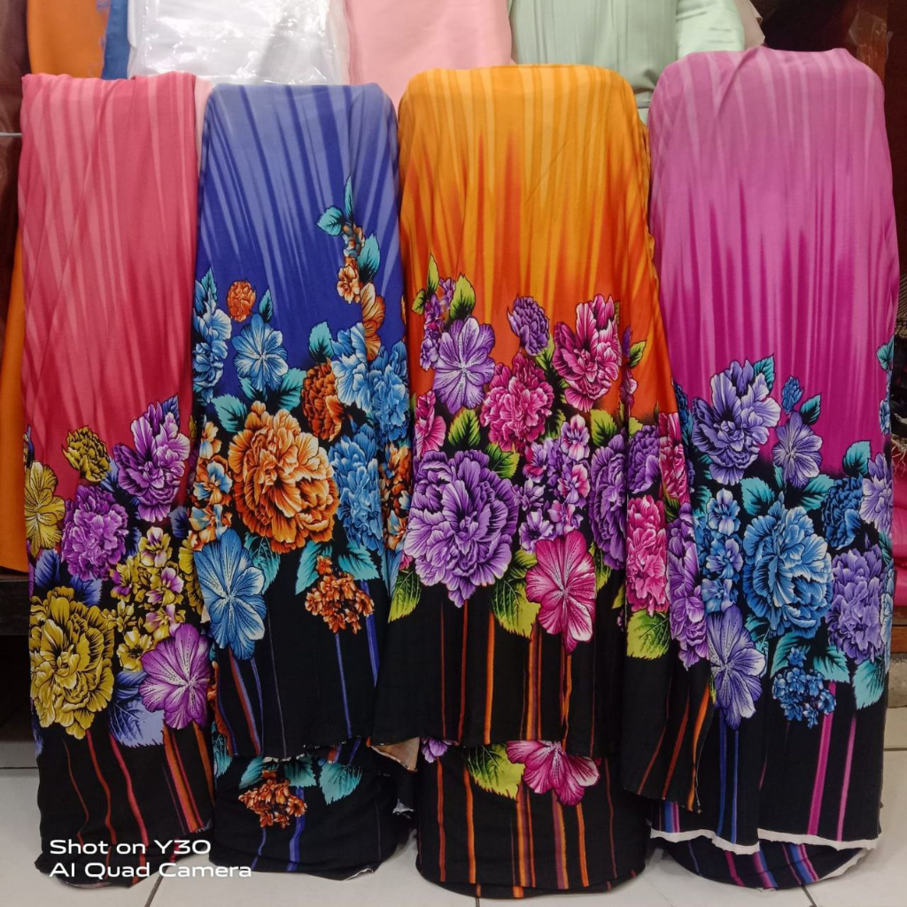 Bahan Kaos Strich Korea untuk Gamis, Dress, Dll