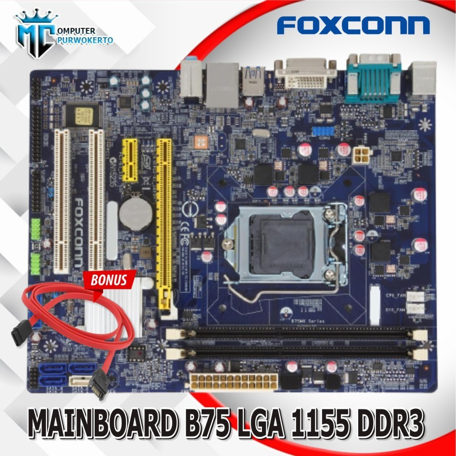 Mainboard B75 Intel Soket 1155 Foxcon Onboard