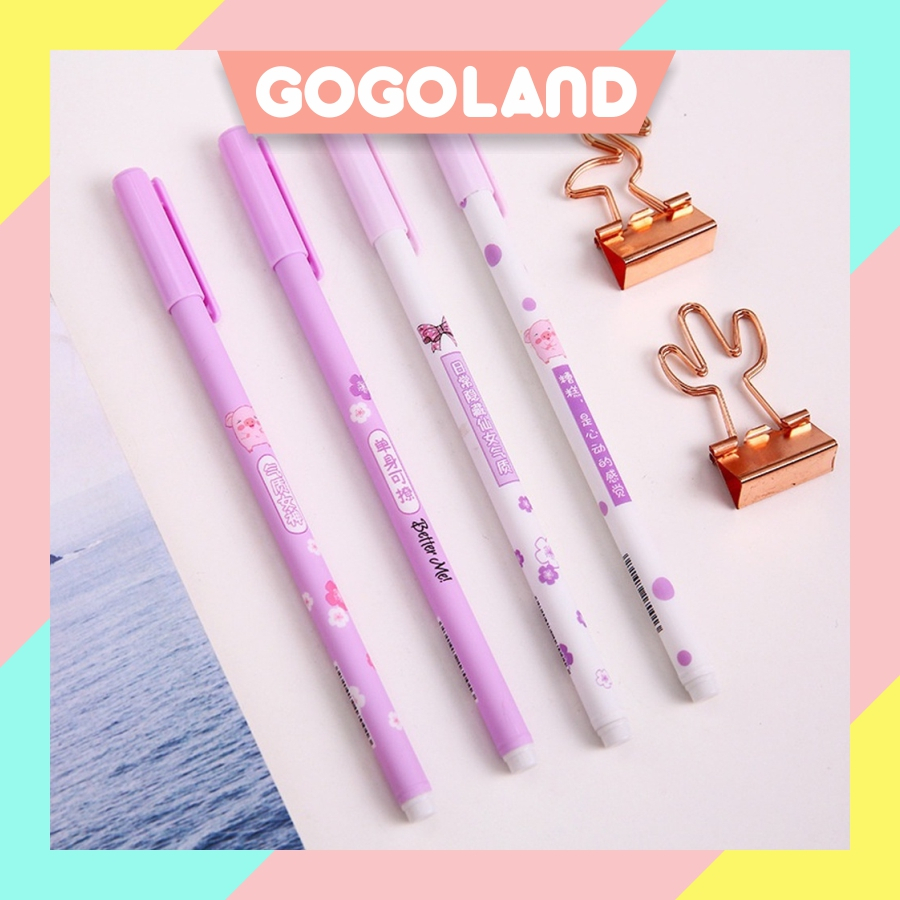 

⭐Gogoland⭐ Pulpen Gel Motif Ungu / Pulpen Korea Pelajar & Kantor / Pulpen Aesthetic / Pena Gel Lucu Import S062