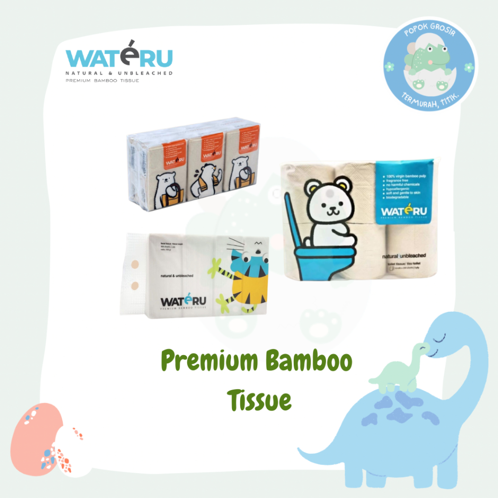 WATERU Natural Premium Bamboo Tissue