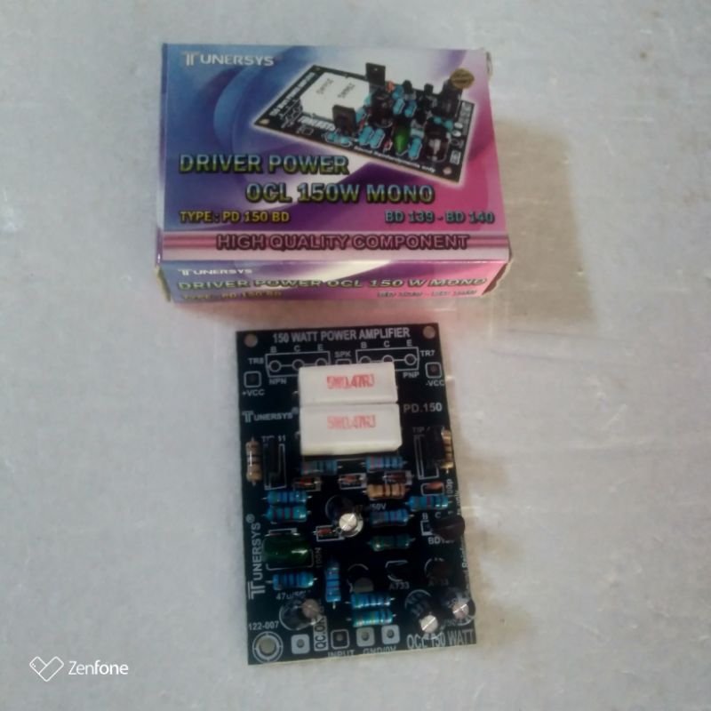Driver power ocl 150w mono tunersys BD 139 140 Mesin Amplifier 150 watt