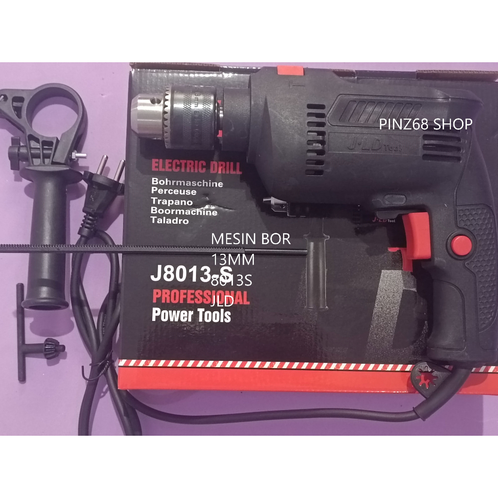 PAHE MESIN BOR HAMMER JLD 13MM KAYU BESI BETON JLD 8013S