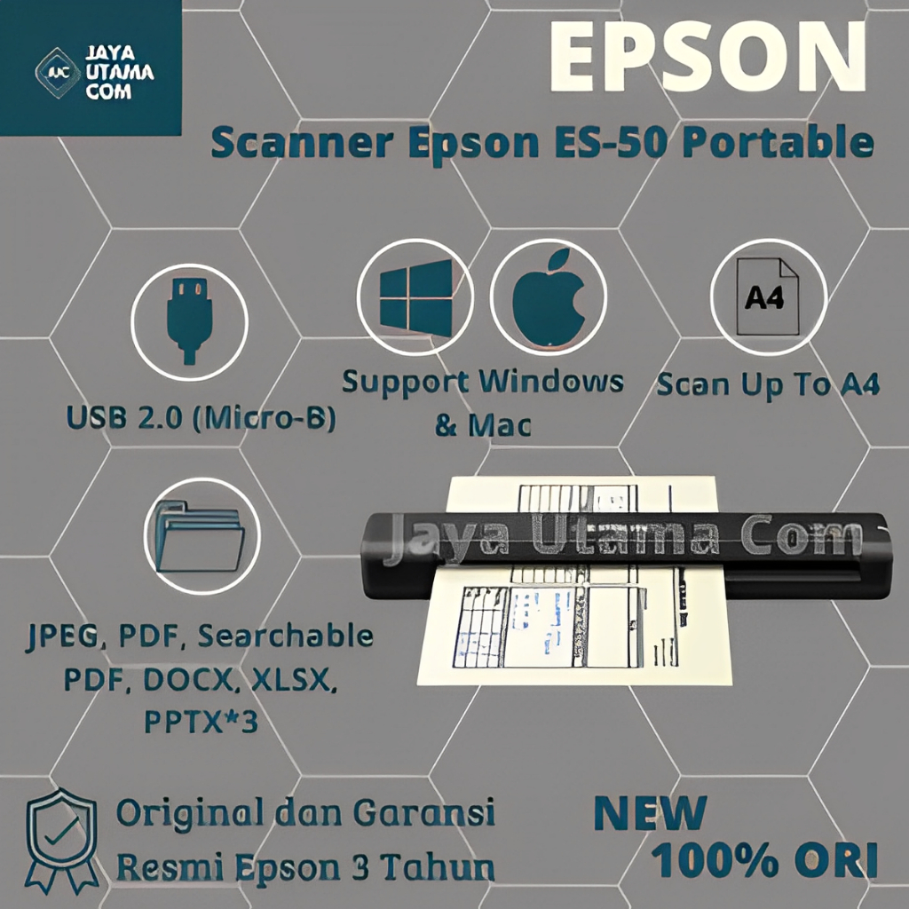 Scanner Epson WorkForce ES-50 Portable Sheetfed - ES50