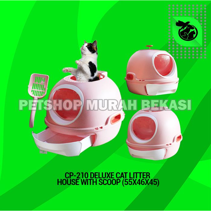 Cat Deluxe Pan / Tempat Pup Kucing Plus Serokan Bak Pasir Kucing