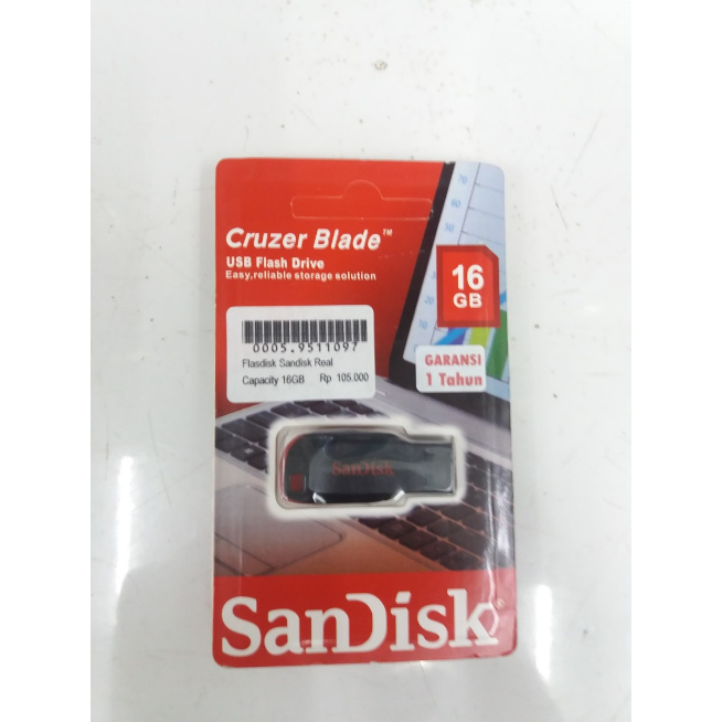 FLASHDISK SANDISK CRUZER BLADE 16GB