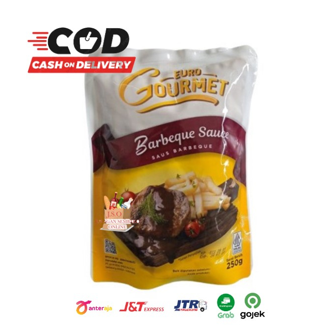 ( JSO ) Saus Euro Gourmet Barbeque 250gr Saus BBQ Saus Panggang