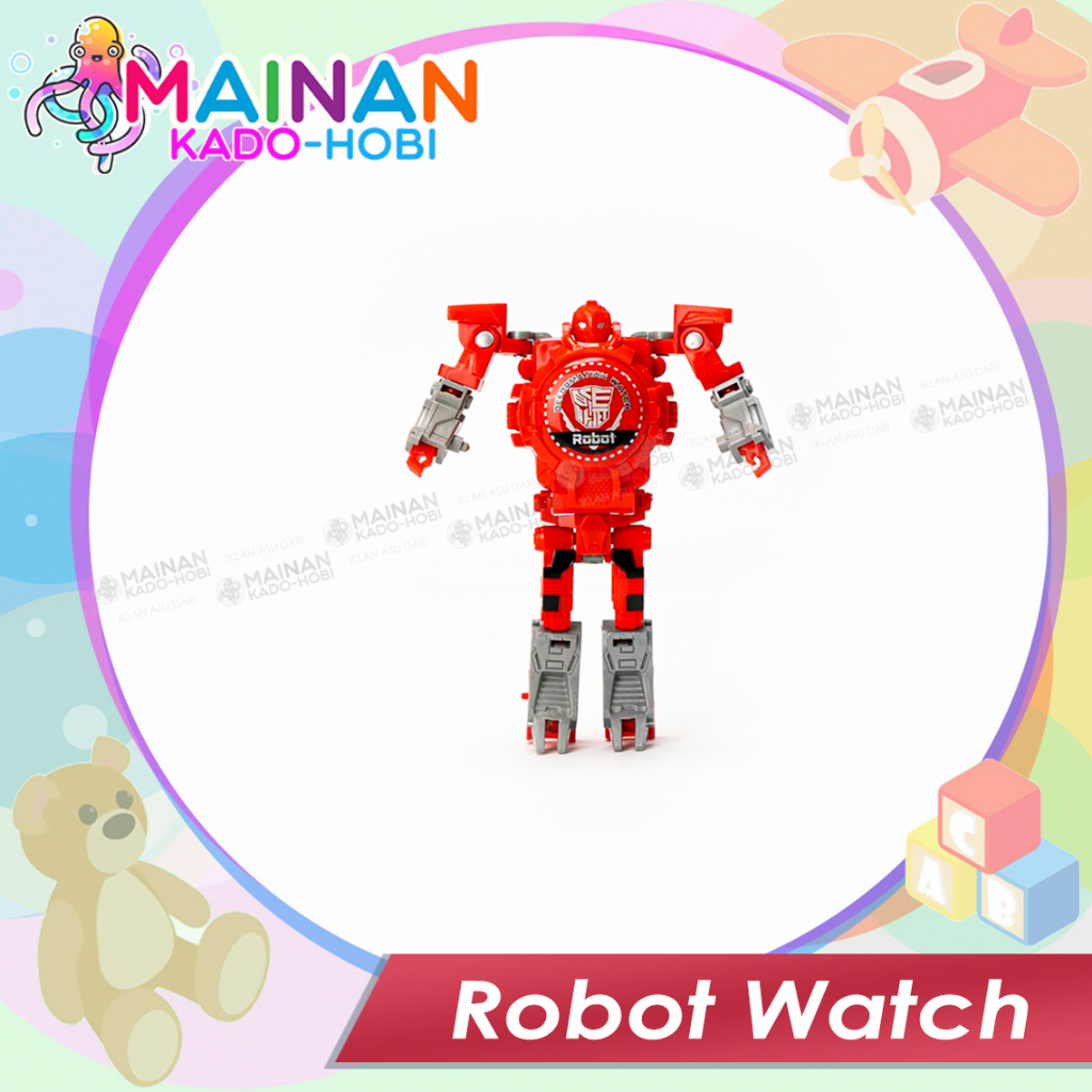 HADIAH UALNG TAHUN MAINAN ANAK JAM TANGAN ROBOT TRANSFORMER