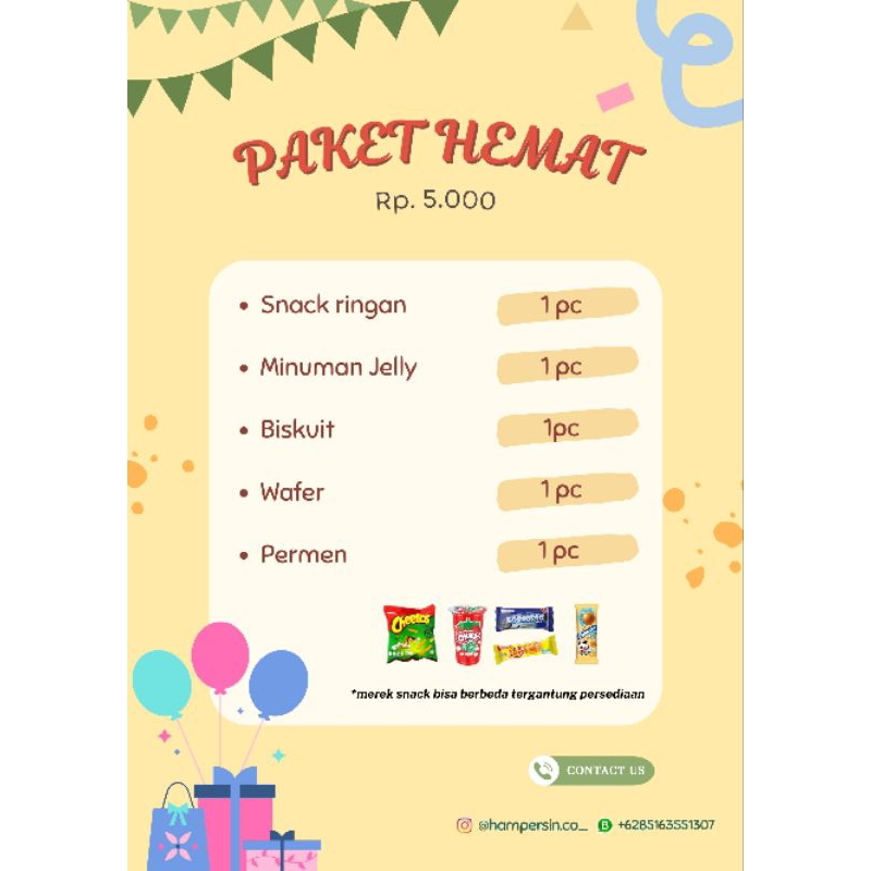 

Hampers Snack Paket Hemat