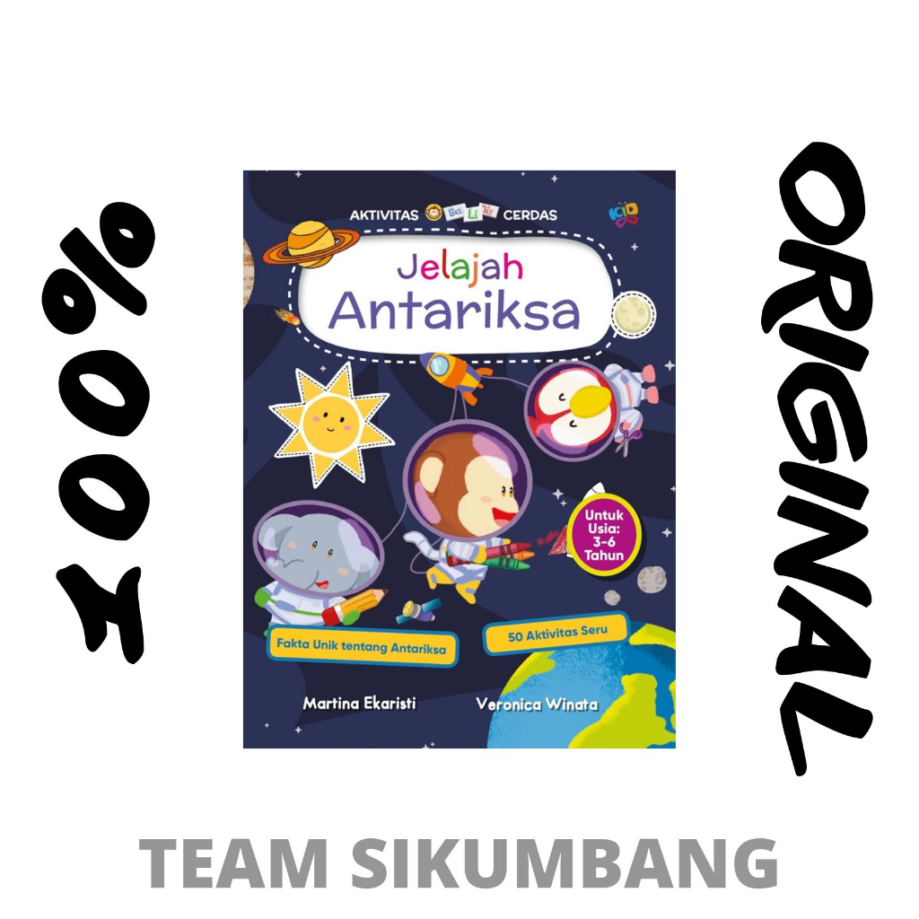 Buku Aktivitas Balita Cerdas: Jelajah Antariksa