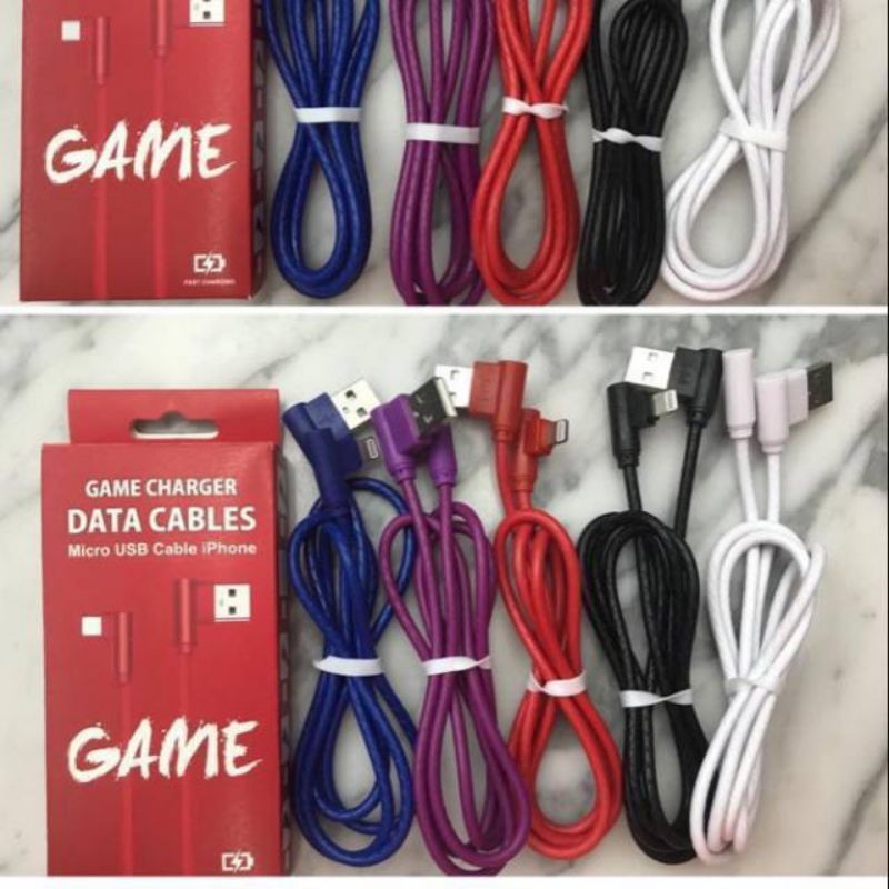Kabel Data Charger Gaming L Micro / Lightning ( Iphone )
