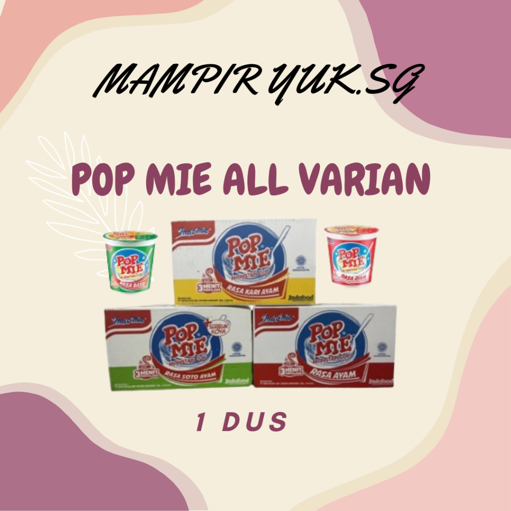 

[DUS/KARTON] POP MIE INSTANT 75GR GORENG PEDAS 1 DUS ISI 12 PCS