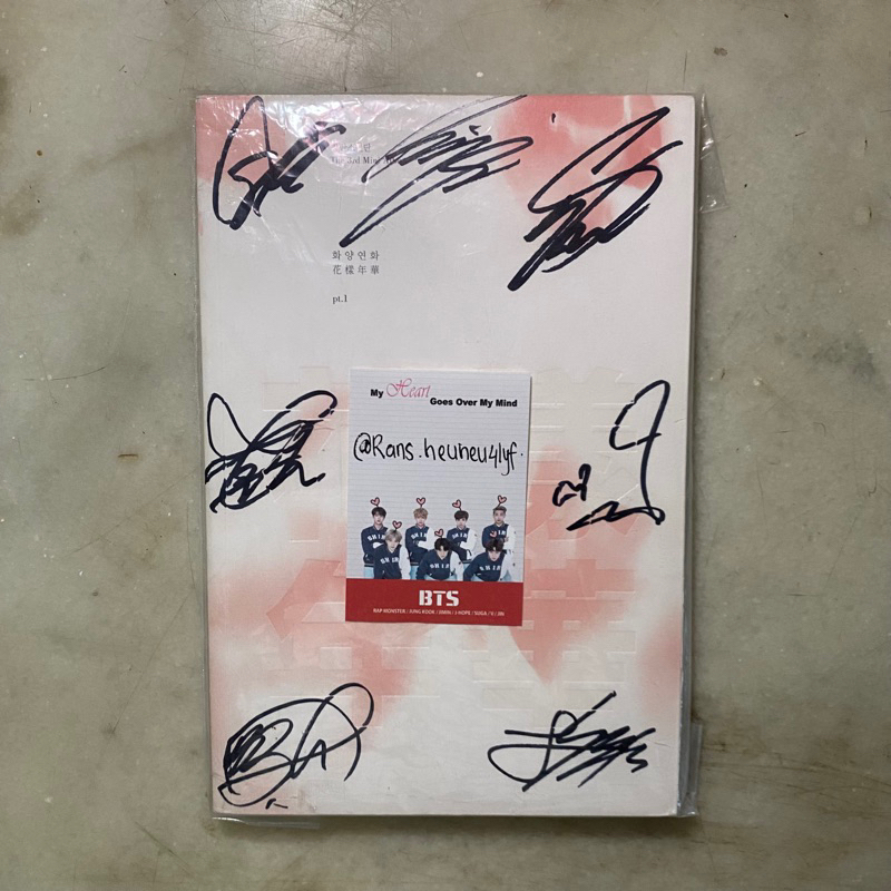 BTS SIGNED HYYH Pt. 2 peach album all member