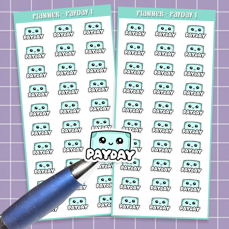 

Sticker Tracker Planner Bujo Bullet Journal PAYDAY GAJIAN
