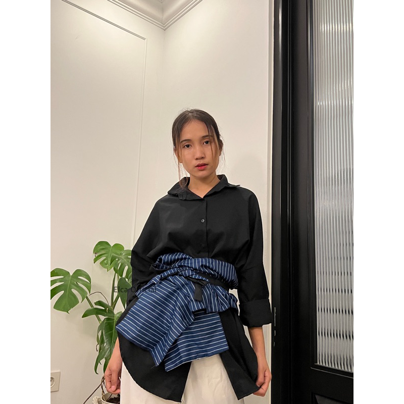 Obi ruffle two colour / Obi belt Stripe / Obi belt / ikat pinggang obi stripe / Obi belt garis